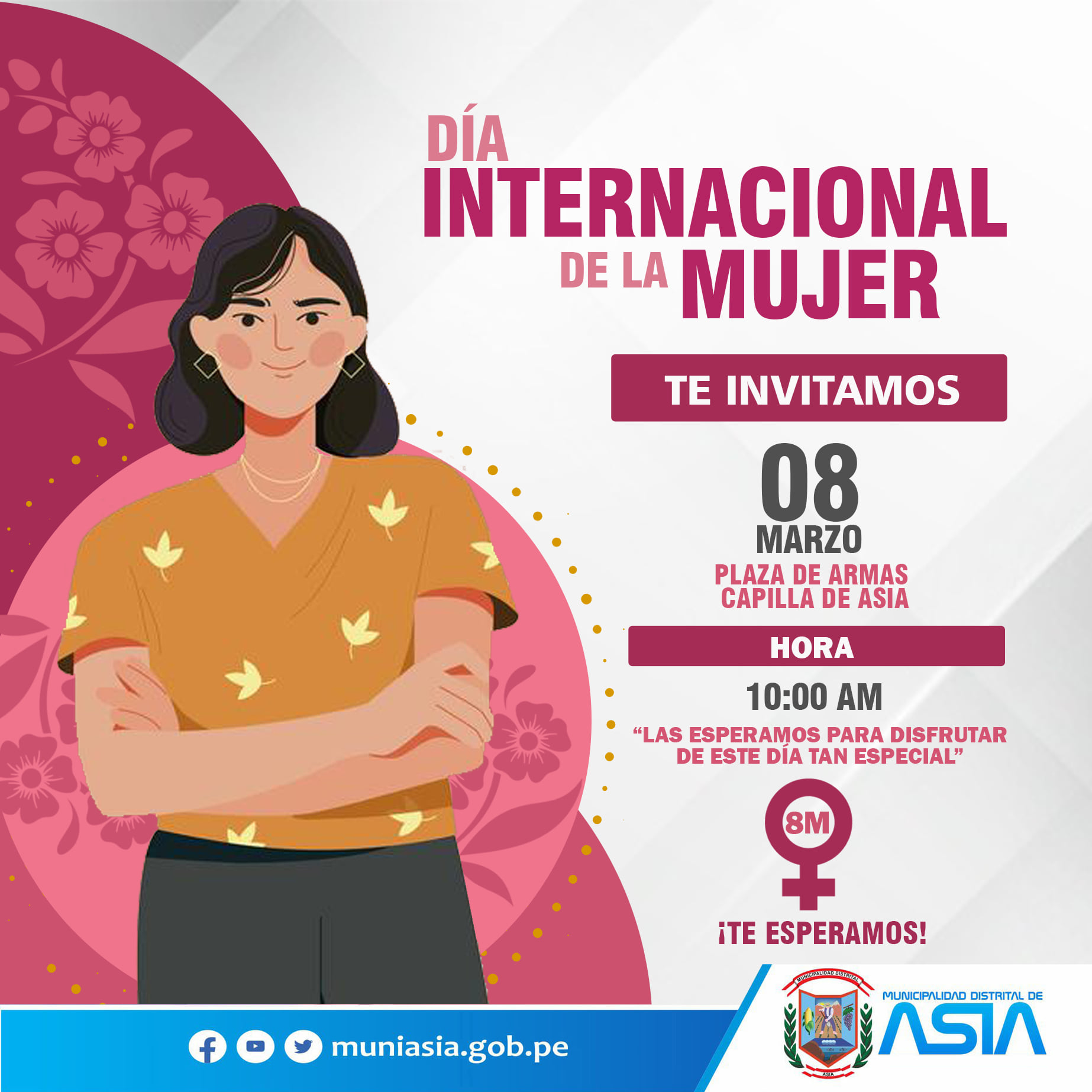 Feliz Día DE LA MUJER - Campañas - Municipalidad Distrital de Ite